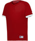 Russell Athletic Youth Baseline Covered Placket Baseball Jersey